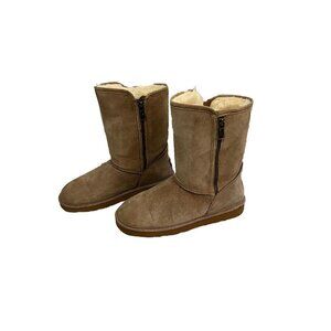 Lamo Juniper suede Sherpa Lined Boots  Tan Color Size 8